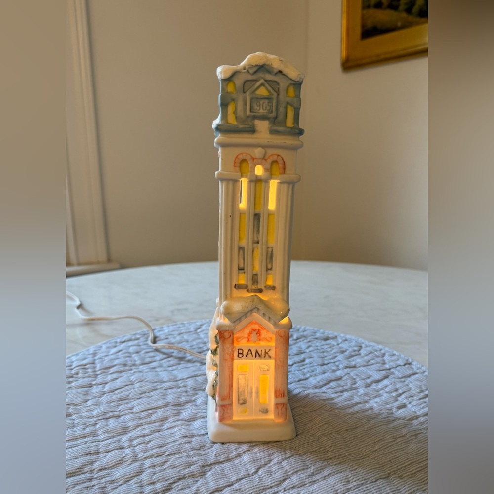 Vintage light up pastel building night light